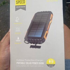 Portable SOLAB Power Bank - Black and Orange